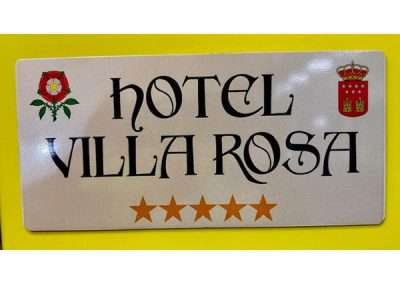 Placa hotel - grabado